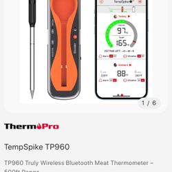 TempSpike TP960 TP960 Truly Wireless Bluetooth Meat Thermometer
