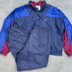 Vintage 90s Nike Colorblock Windbreaker Track Suit