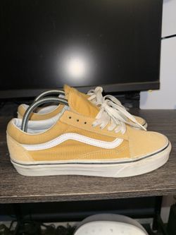 Golden Yellow Vans Old Skool Size 8