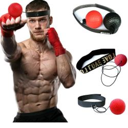 Fight Boxeo Ball Reflex Speed Training Head Band  Boxing Punch Exercise US