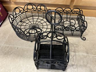 3piece Black Serving Set