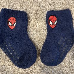 Spiderman Fuzzy Socks 