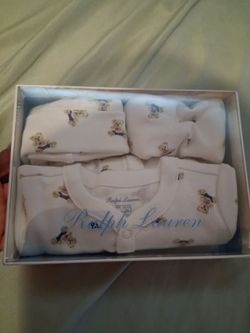 Ralph Lauren Onesie set. Size 6 months.