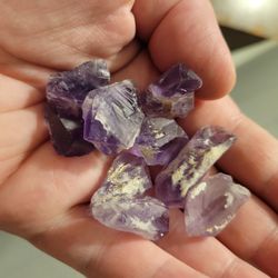 Amethyst Rough Unpolished Dragons Teeth Pocket Stones