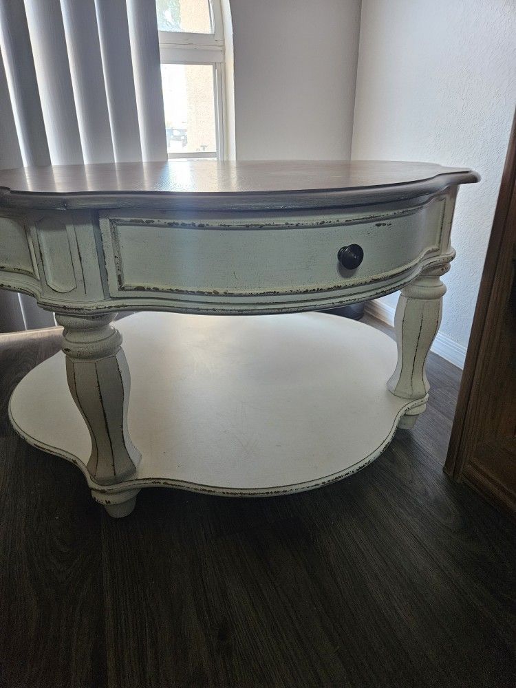 Wood Distressed Coffee Table