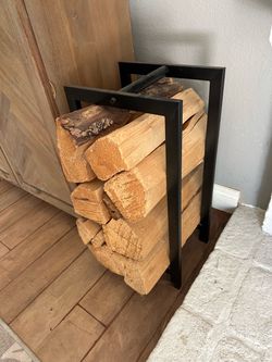 Firewood holder & wood