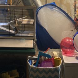 Hampster Cage And Accessories 