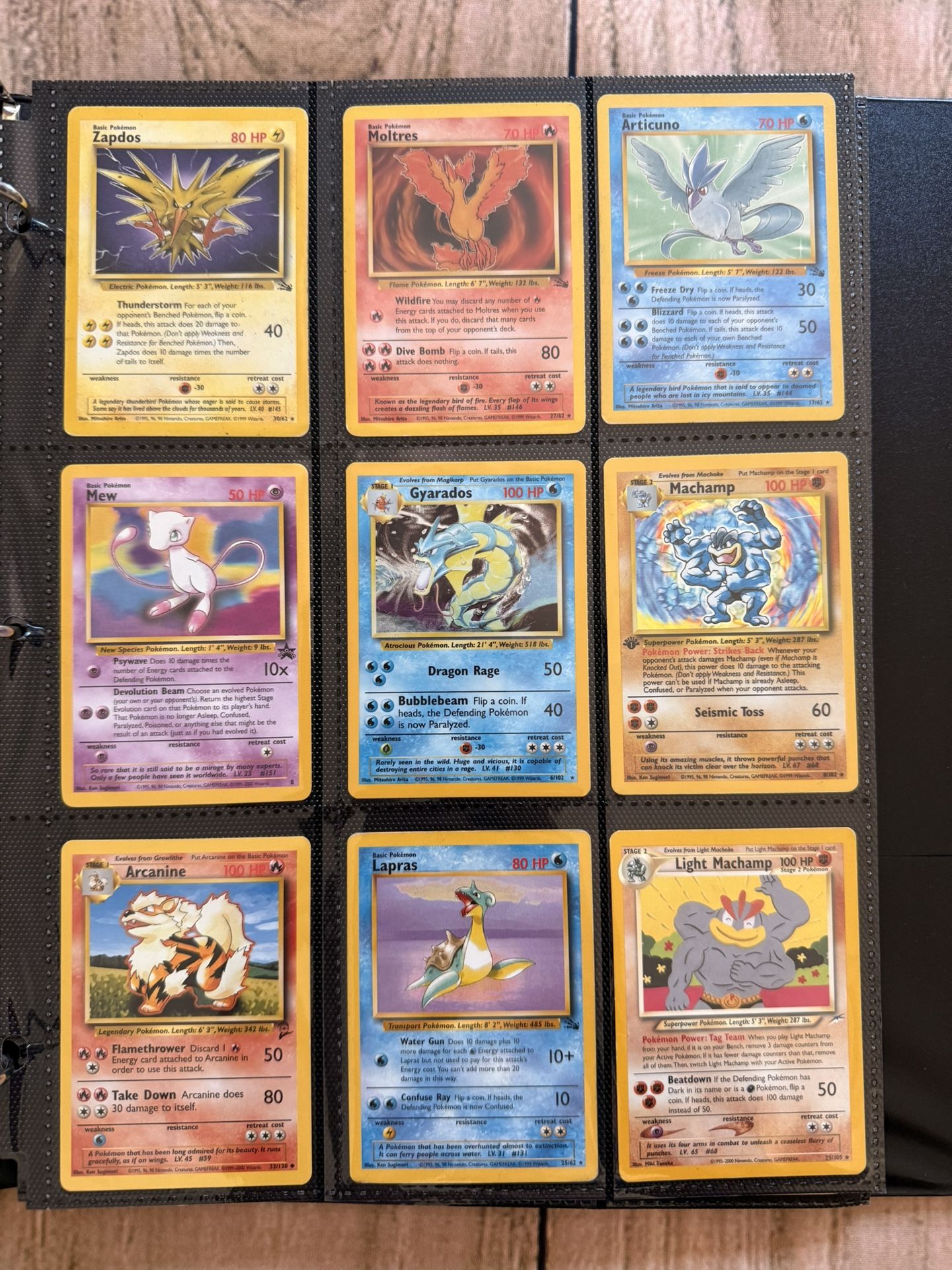 Old Pokemon Cards VINTAGE Rare Collection lot binder Holo WOTC 1999 Era Pikachu