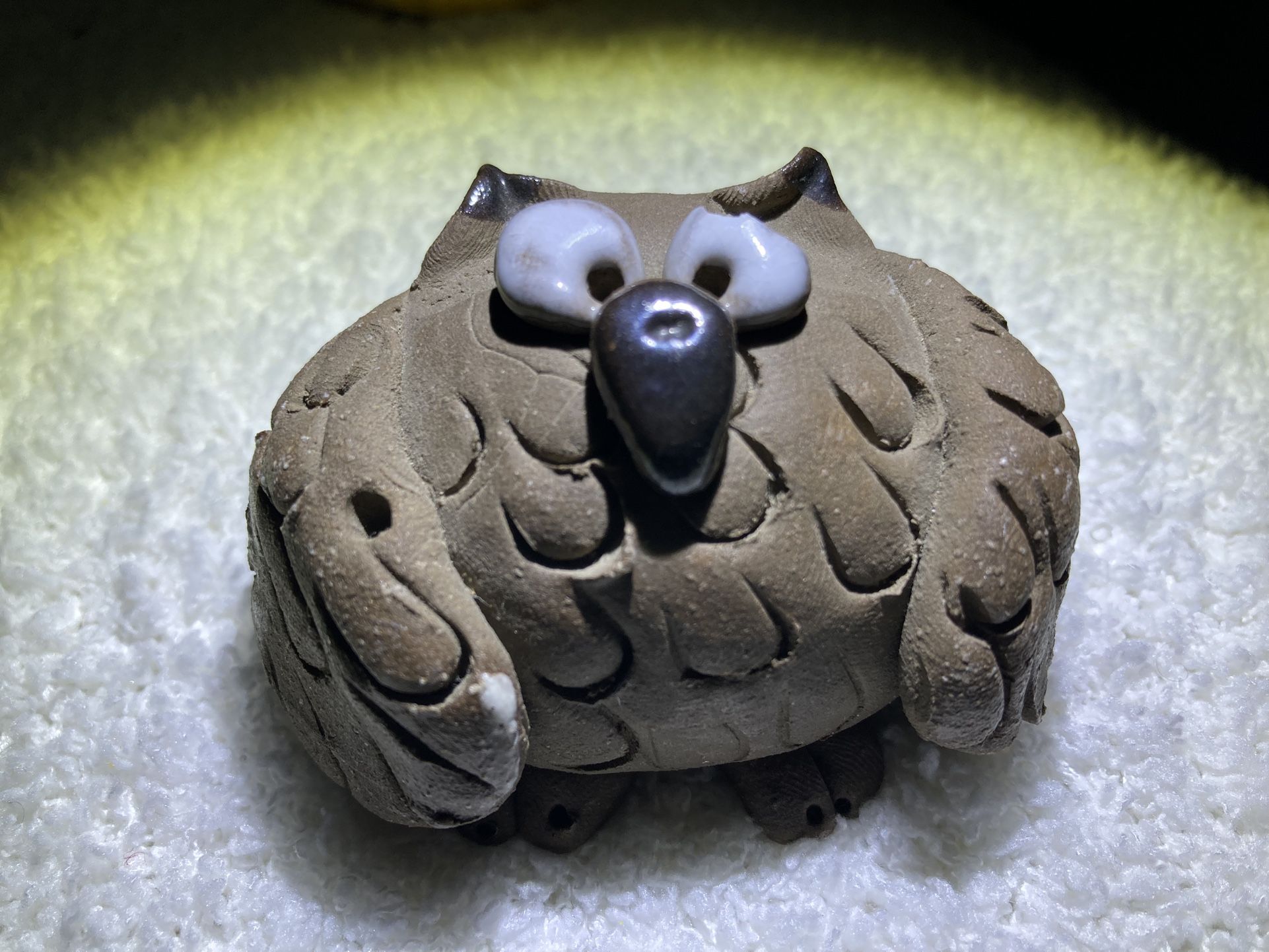 VINTAGE NAG ORIGINAL HOLLAND GOOGLY-EYE OWL FIGURINE