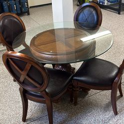 Dining Table With 4 Chairs + 2 Bar Chairs 