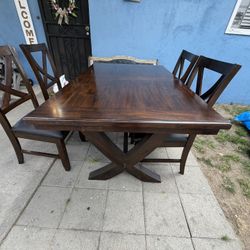 Wooden Dinning Table Set - OBO
