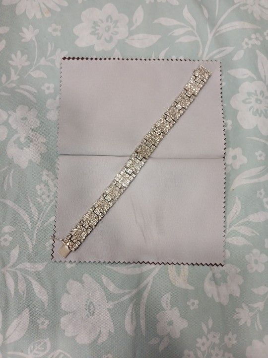 925 Sterling silver nugget bracelet, 8 inch.