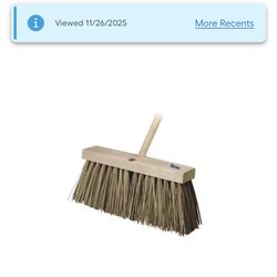 Bon Tool 3.5-in Palmyra fiber Multi-surface All-purpose Push Broom