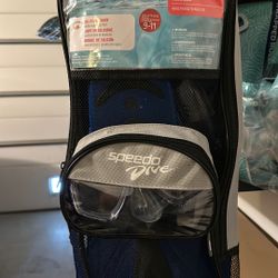 speedo dive adventure snorkel, mask, fins