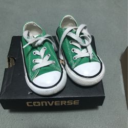 Green Converse Toddler 5 