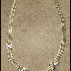 Vintage Gold Tone Chain Necklace 