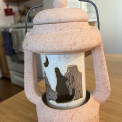 Ceramic Mexican Pottery Candle Holder 