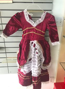 Antique lady costume dress