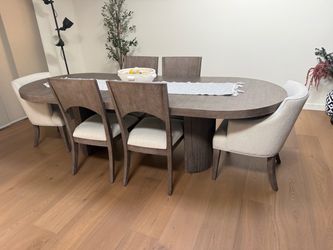 Dining table and chairs