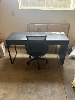 Office desk with chair