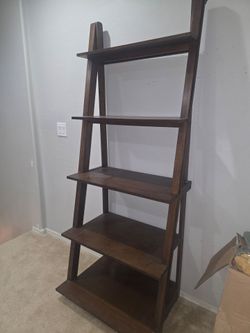 Brown shelf