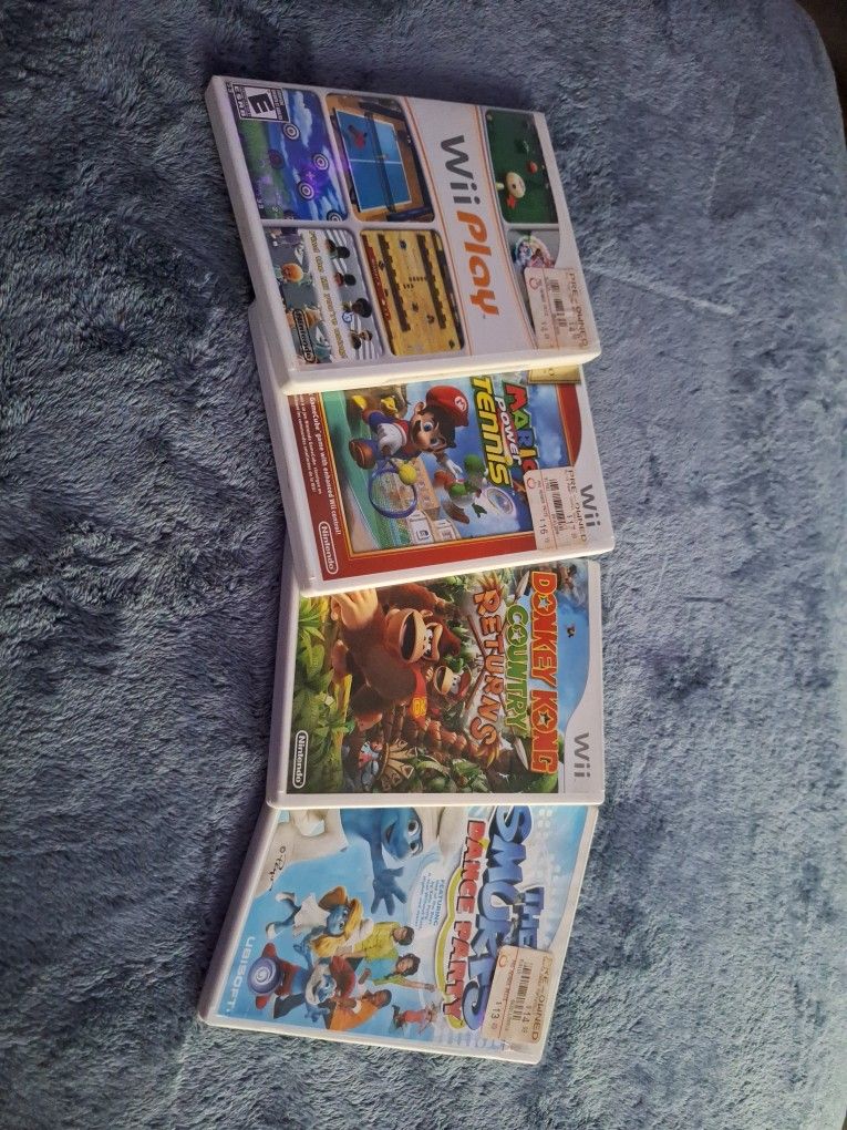 Wii Games Bundle - Donkey Kong, Mario Tennis + More FAST SALE!