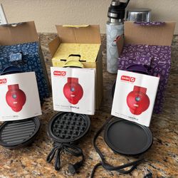 DASH Mini Waffle Maker + Grill + Griddle
