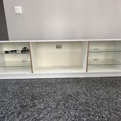 TV Stand with 20 colors LED Lights, Modern TV