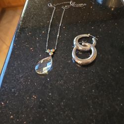 Fashion Jewlry Crystal Pendant Necklace