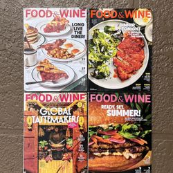 4 Brand new 2025 Food & Wine Magazines