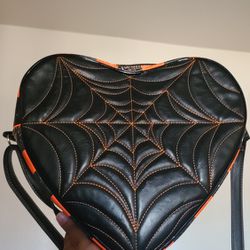 Pumpkin Heart Purse By Love, Pain And Stitches