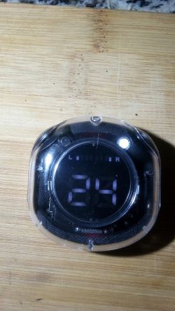 Black Digital LED earbuds