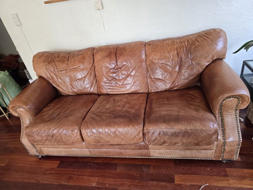 Beautiful Leather Couch