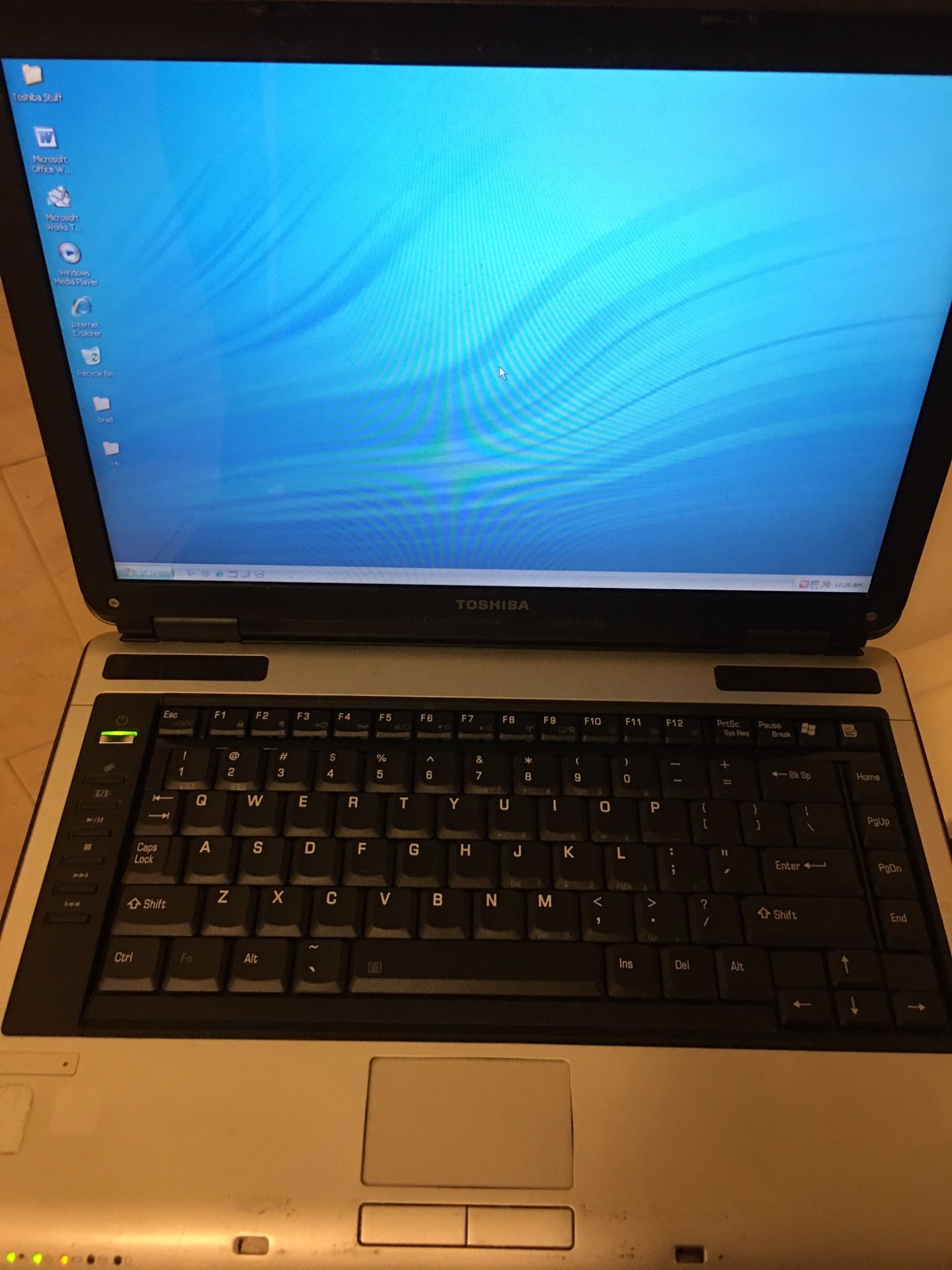 Older Toshiba laptop m115