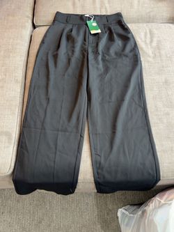 Halara NEW WITH TAGS Black Wide Leg Dress Pants Size Medium