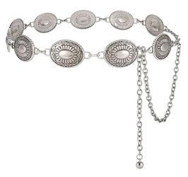 Silver Concho Chain Belt