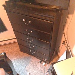 3pc All BLACK BEDROOM Dresser Set 