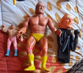 Vintage WWF Wrestling Action Figures Lot of 3