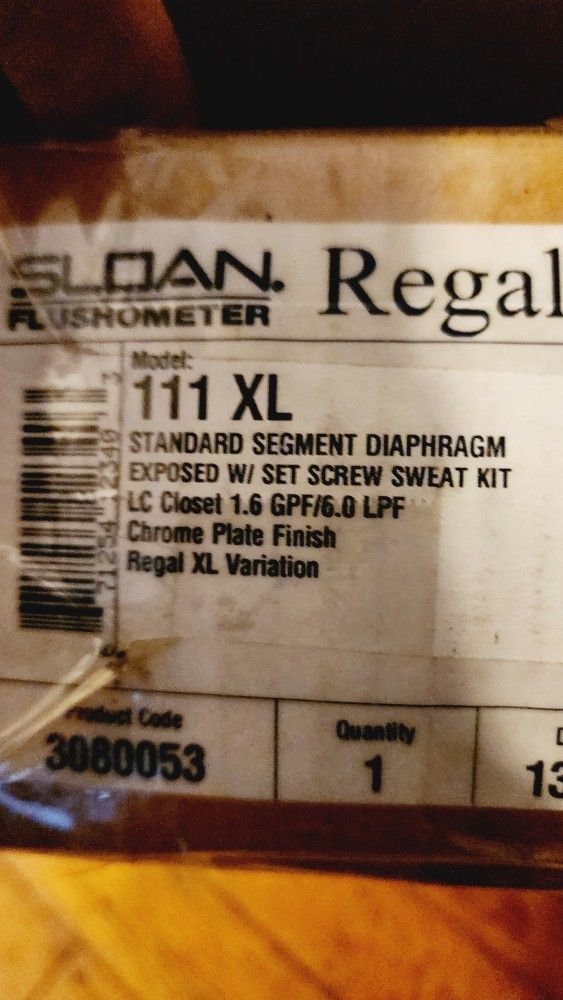 Sloan Regal Flushmeter 