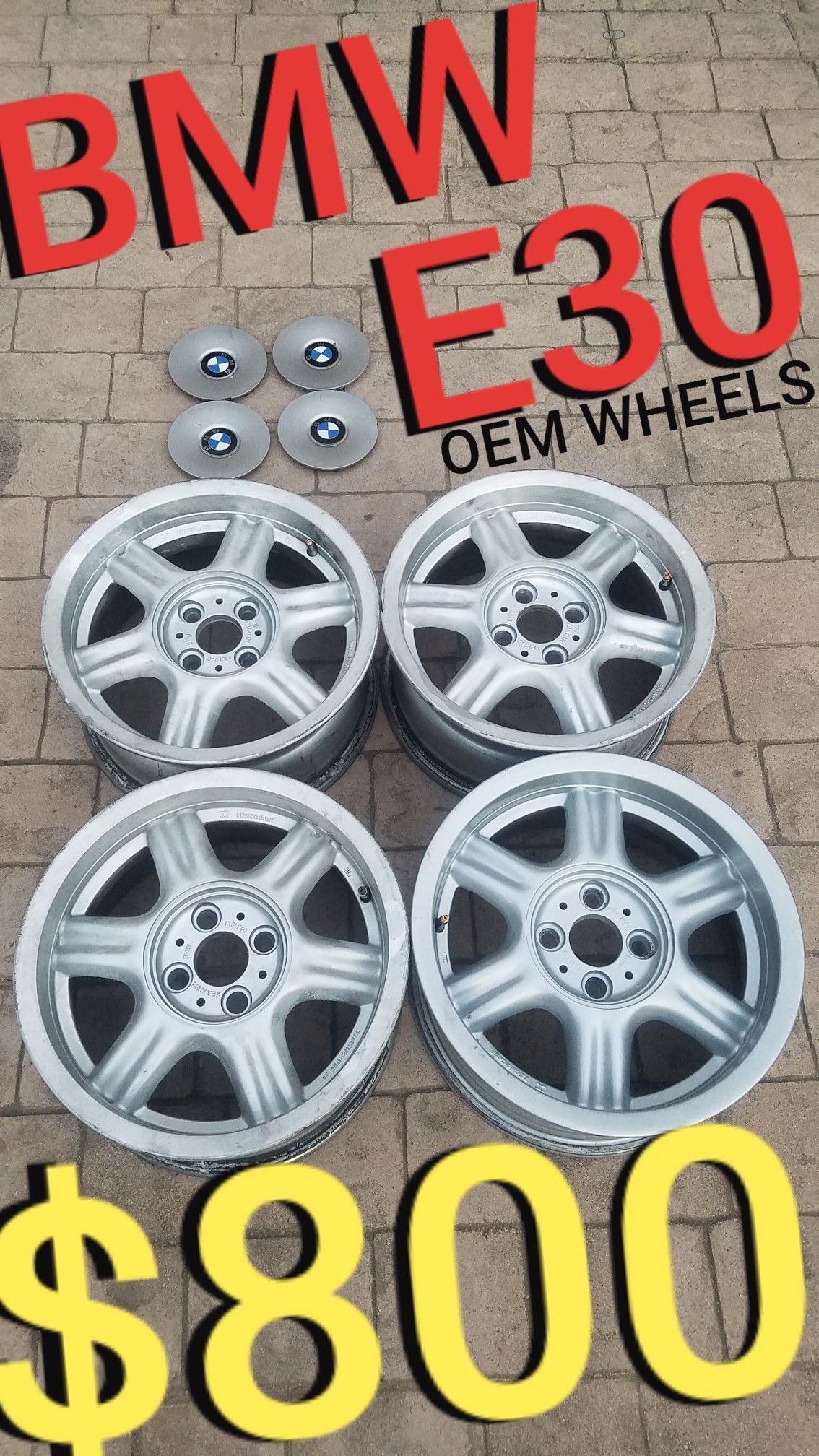 BMW e30 wheels - OEM - 15 inch