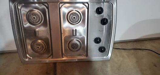 Stainless steel counter top stove
