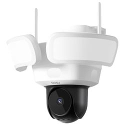 aosu Floodlight Camera Wired, 3K UHD Security Camera Outdoor, 360° Coverage Surveillance, 24/7 Recording, Motion Detection, 2600-Lumen Motion-Activate