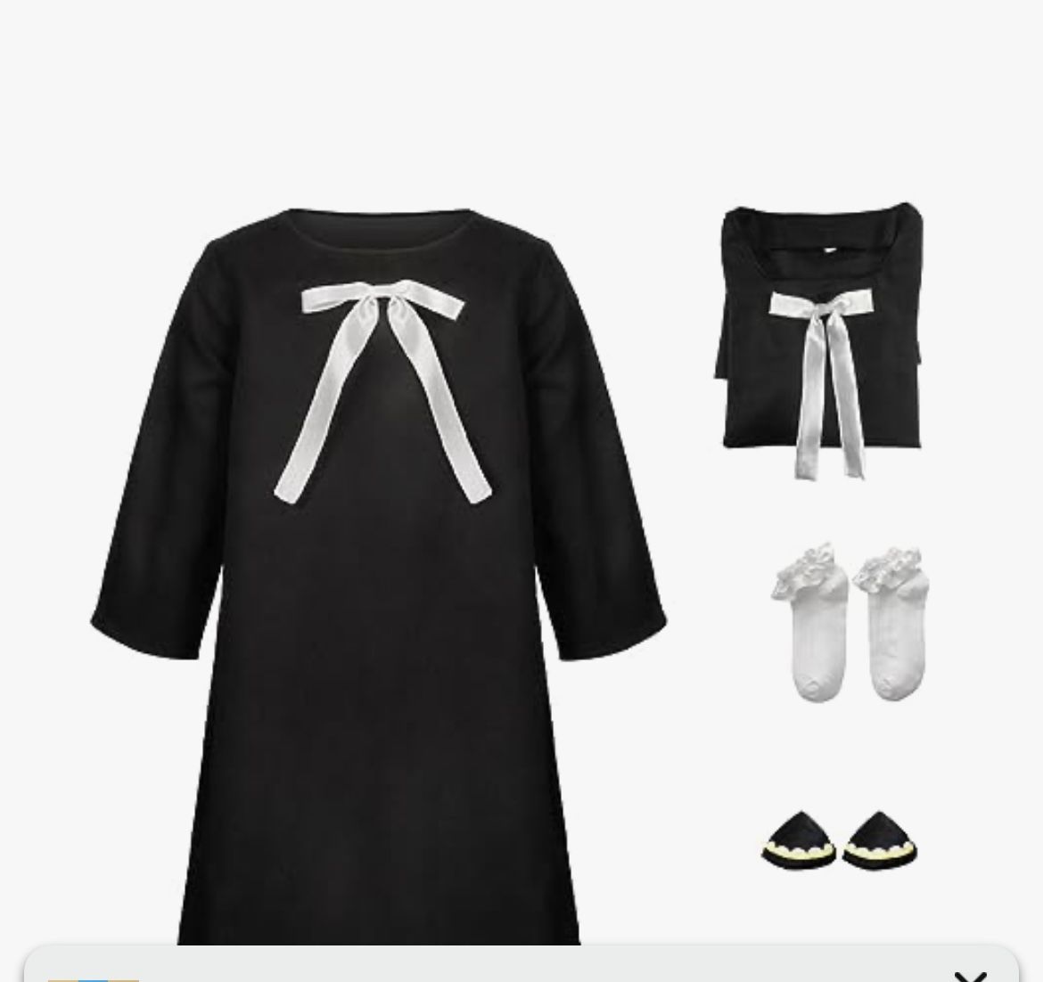 Anya Forger Spy Family  Halloween Costume Dress Girls Youth Halloween Anime Cosplay sz XS