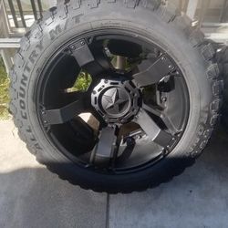 20 " Rims WITH Mud Tires