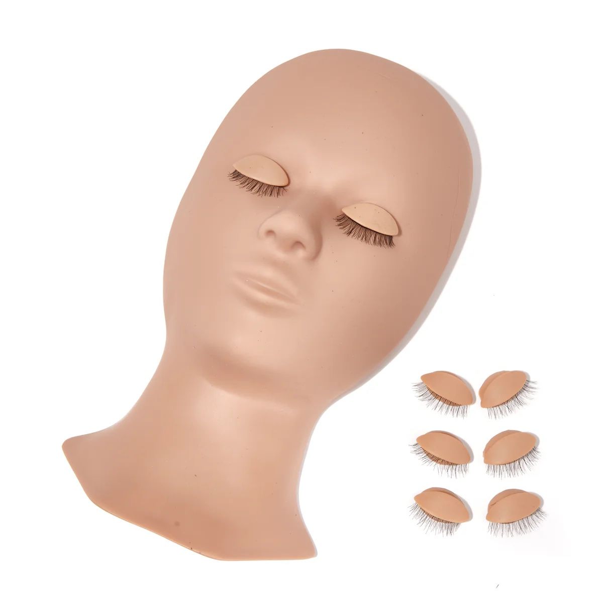 Practice Mannequin Head with Removable Eyelids – Perfect for Lash Training