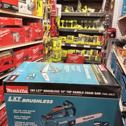 MAKITA 18V LXT BRUSHLESS 10" TOP HANDLE CHAIN SAW (TOOL ONLY)