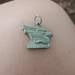 Cardinals Solid Silver Pendant