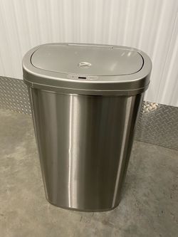 13 Gal. Stainless Steel Sensor Trash Can