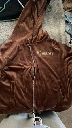 brown zip up
