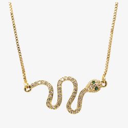 Delicate Balance Snake Necklace